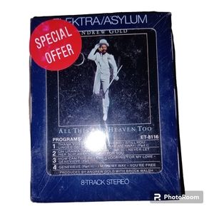 New Andrew Gold Elektra/Asylum All This And Heaven Too 8 Track Tape Still Sealed